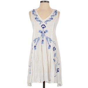 Free People Adelaide White Tunic Dress Size SP